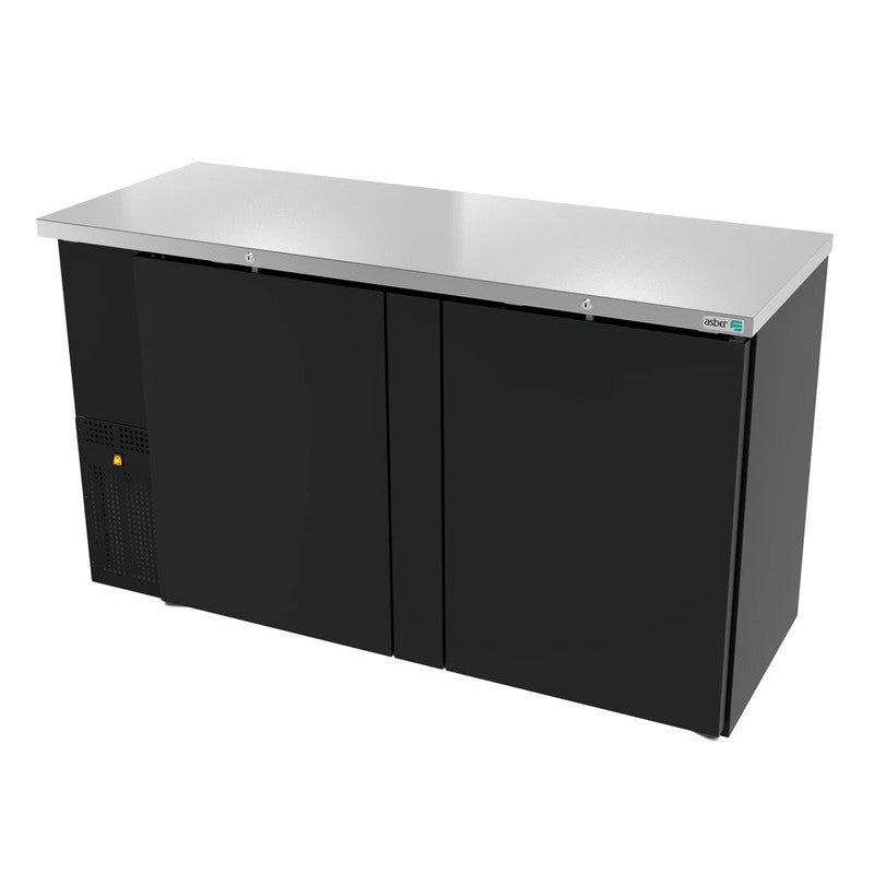 ABBC-24-60 HC-ASBER-REFRIGERADOR DE CONTRA BARRA EN VINYL NEGRO