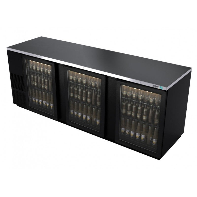 ABBC-94G HC-ASBER-REFRIGERADOR DE CONTRA BARRA EN VINYL NEGRO