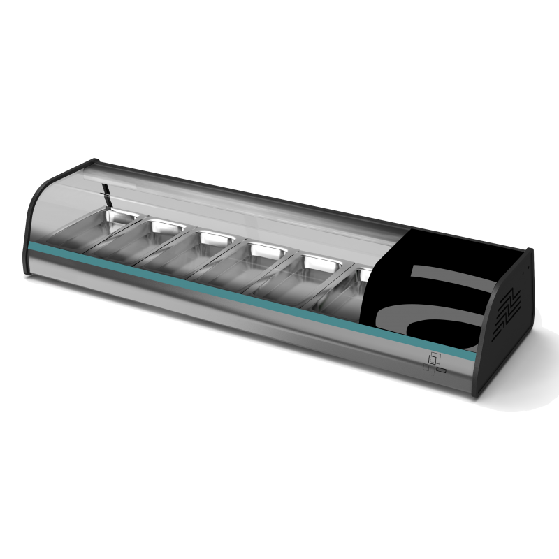 ACTC-55 SL HC-ASBER-VITRINA REFRIGERADA SOBRE MOSTRADOR SUSHI LINE. R-290