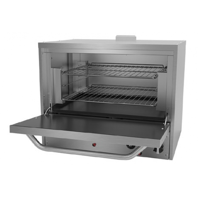 AEPO-24-S-ASBER-HORNO PIZZERO A GAS CON 2 PIEDAS REFRACTARIAS Y GUIA CON 3 POSICIONES - RESTAURANT LINE