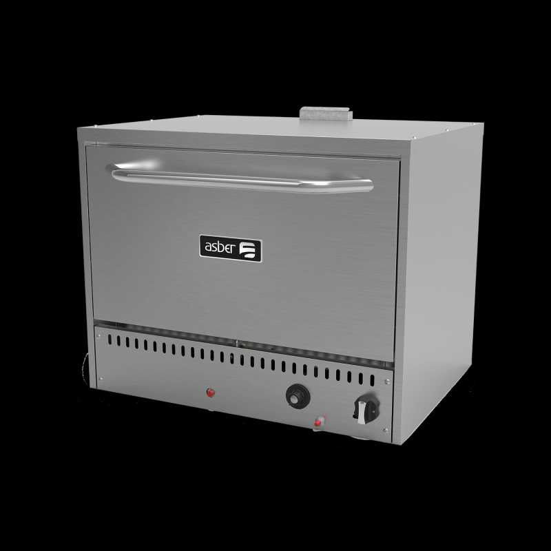 AEPO-24-ASBER-HORNO PIZZERO A GAS CON 2 PARRILLAS Y GUIA CON 3 POSICIONES - RESTAURANT LINE
