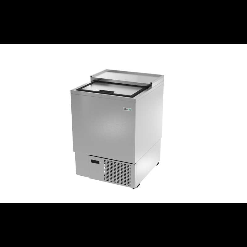 AGF-24-S HC-AASBER-GLASS FROSTER EN A.I. - 1 PUERTA SOLIDA CORREDIZA - PARRILLAS DESLIZABLES EN EL INT. CON SIST. DE GUIAS. R-290