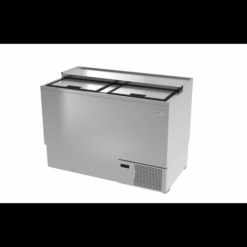 AGF-50-S HC-ASBER-GLASS FROSTER EN A.I. - 2 PUERTAS SOLIDAS CORREDIZAS - PARRILLAS DESLIZABLES EN EL INT. CON SIST. DE GUIAS. R-290