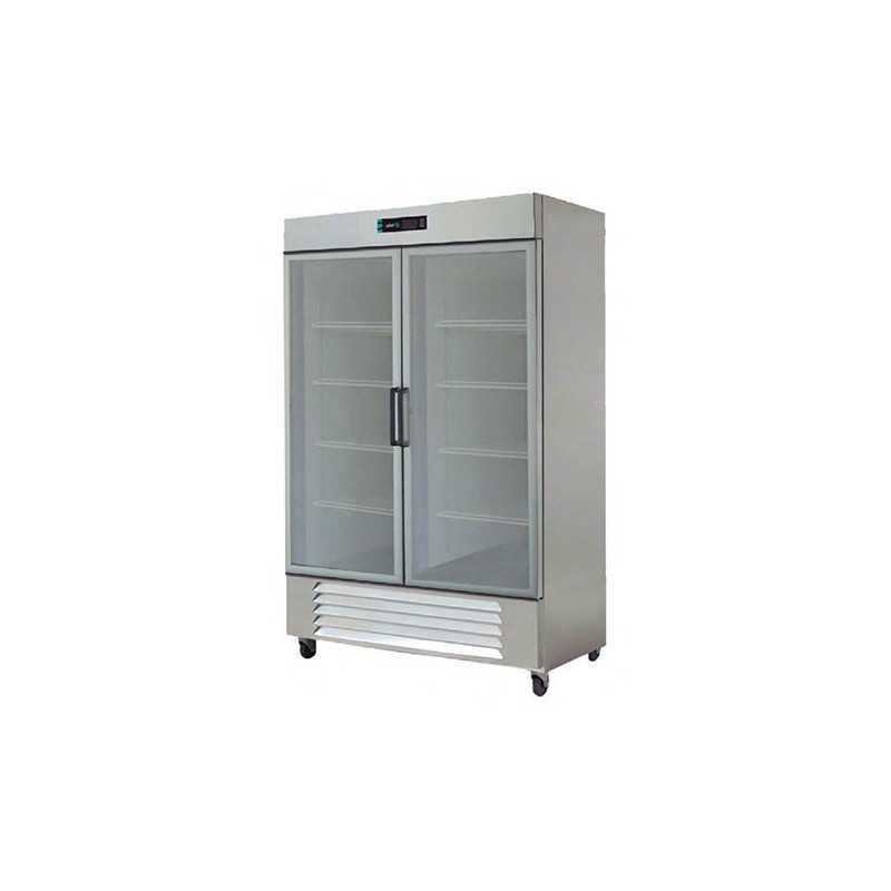 ARR-49-G-H HC-ASBER-REFRIGERADOR 2 CUERPOS PROFESSIONAL LINE - 2 PUERTAS DE CRISTAL. R-290