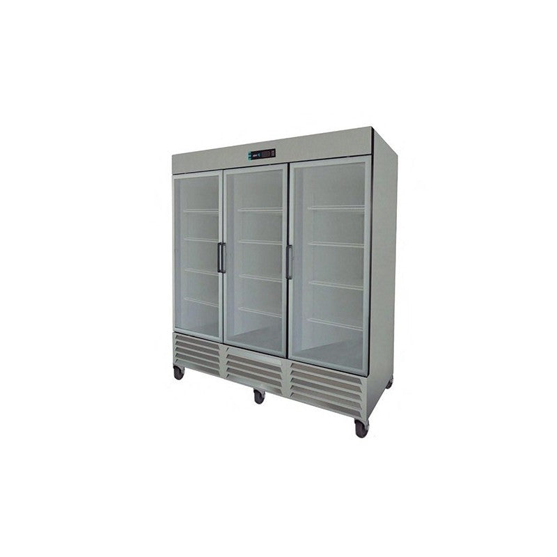 ARR-72-G-H HC-ASBER-REFRIGERADOR 3 CUERPOS PROFESSIONAL LINE - 3 PUERTAS DE CRISTAL. R-290