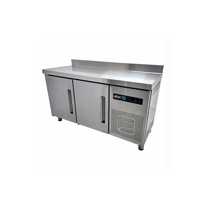 ASTF-60-ASBER-MESA PARA CONSERVACION DE CONGELADOS DE TRABAJO - 600 MM. DE PROFUND. - RESPALDO/LAMBRIN DE 100 MM. DE ALTURA. R-404 A