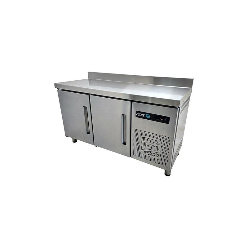 ASTR-60-ASBER-MESA REFRIGERADA DE TRABAJO - 600 MM. DE PROFUND. - RESPALDO/LAMBRIN DE 100 MM. DE ALTURA. R-134 A