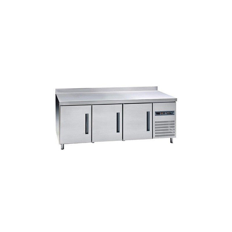 ASTR-79-ASBER-MESA REFRIGERADA DE TRABAJO - 600 MM. DE PROFUND. - RESPALDO/LAMBRIN DE 100 MM. DE ALTURA. R-134 A