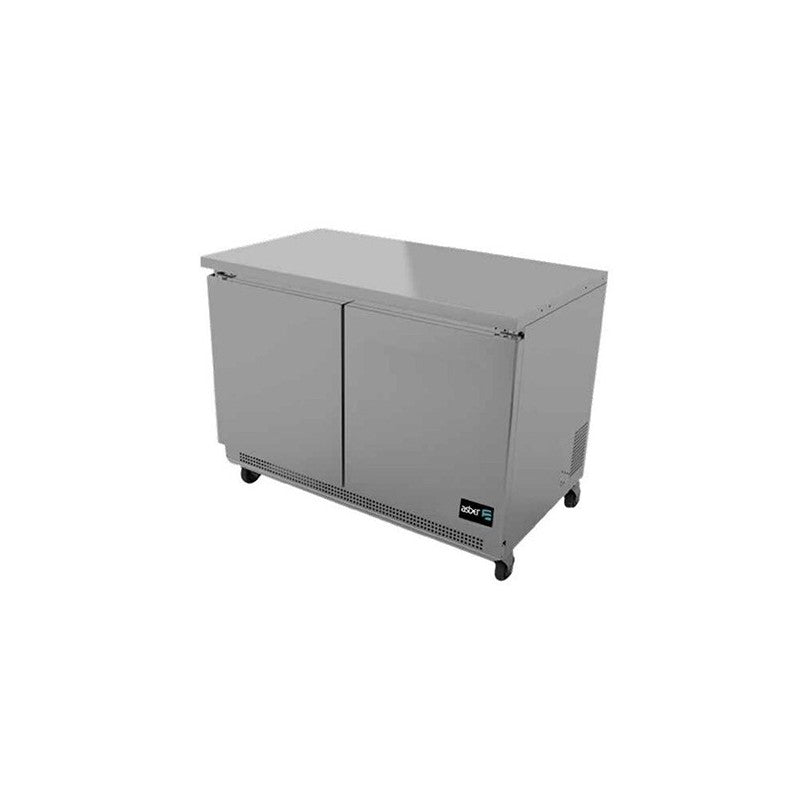AUTF-48 HC-ASBER-MESA PARA CONSERVACION DE CONGELADOS BAJO MOSTRADOR - 2 PUERTAS SOLIDAS. R-290 - RESPALDO/LAMBRIN OPCIONAL CON COSTO