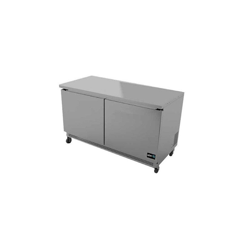 AUTF-60 HC-ASBER-MESA PARA CONSERVACION DE CONGELADOS BAJO MOSTRADOR - 2 PUERTAS SOLIDAS. R-290 - RESPALDO/LAMBRIN OPCIONAL CON COSTO