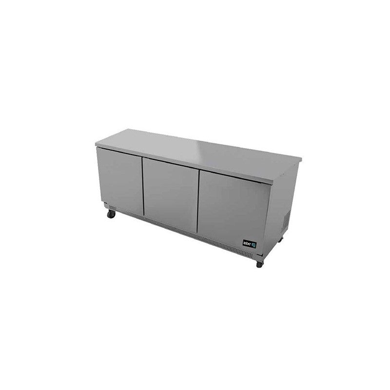 AUTR-72 HC-ASBER-MESA REFRIGERADA BAJO MOSTRADOR - 3 PUERTAS SOLIDAS. R-290 - RESPALDO/LAMBRIN OPCIONAL CON COSTO