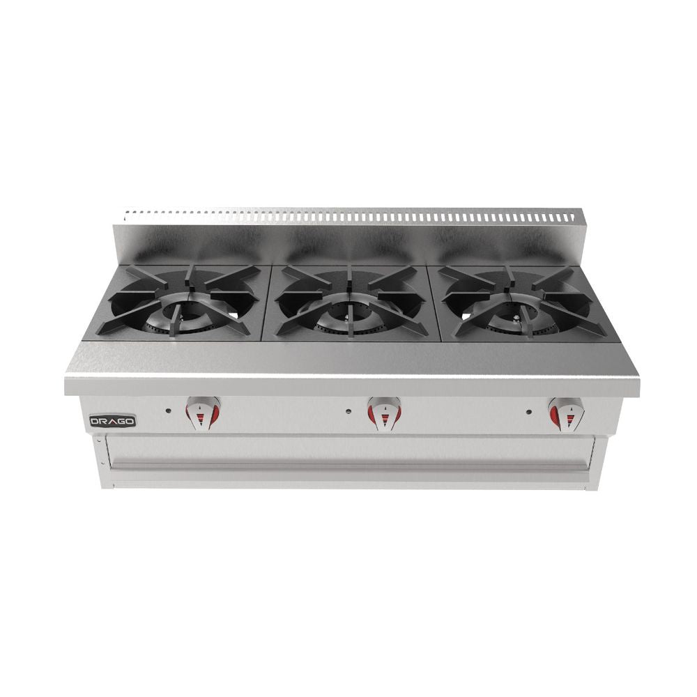 Drago PARRILLA A GAS LÍNEA SLIM DE 3 QUEMADORES- CG-30-SLIM
