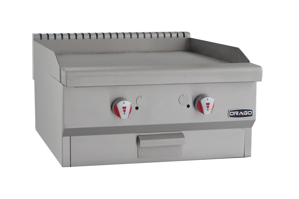 Drago PLANCHA SILVER A GAS DE 2 QUEMADORES- PG-2